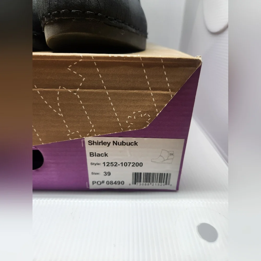 Dansko Shirley Nubuck Black Sz 39 - Picture 8 of 9